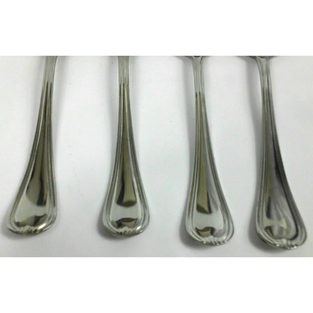 Cambridge Stainless Steel Carlie Large Spoon Tablespoon 7.75 Inch Lot of 4